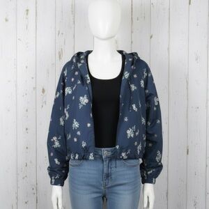 Wild Fable Floral Crop Windbreaker Jacket